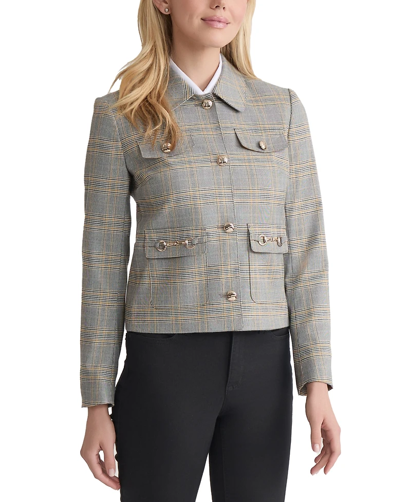 Jones New York Petite Glen Plaid Jacket