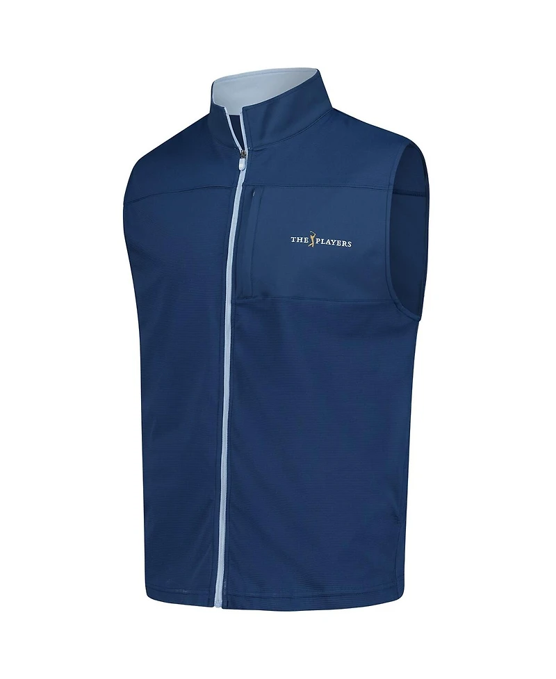 FootJoy Men's Navy The Players Ottoman Knit Full-Zip Vest
