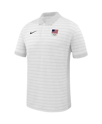 Nike Men's White Team Usa Victory Stripe Polo Shirt