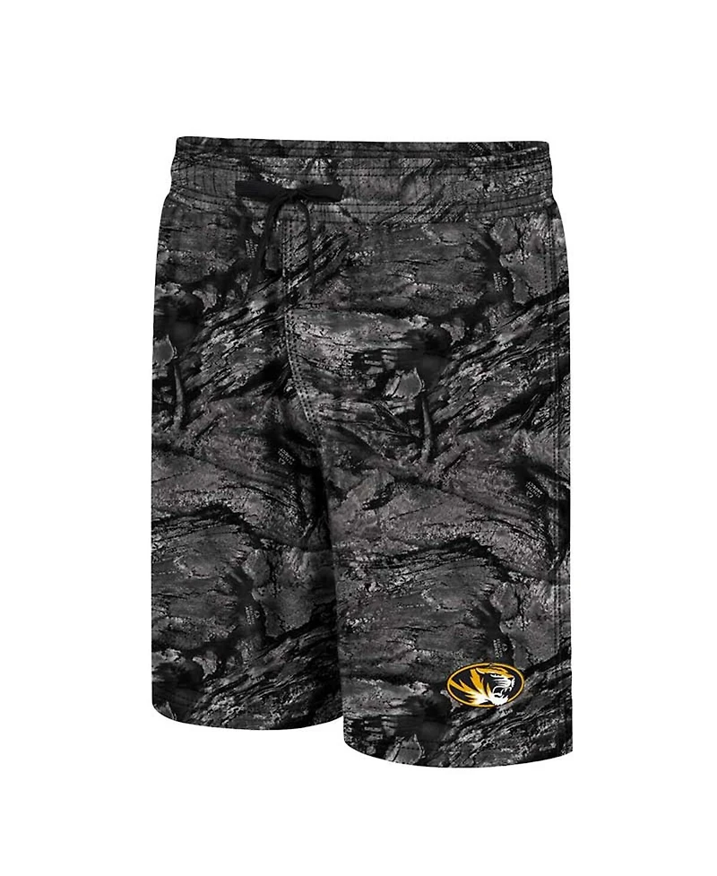 Colosseum Men's Charcoal Missouri Tigers Real Tree Aspect Ohana Swim Shorts