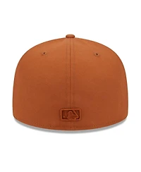 New Era Men's Brown Athletics Spring Color 59FIFTY Fitted Hat