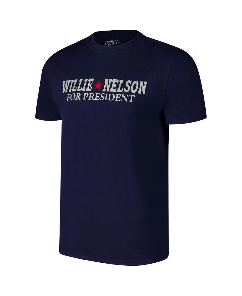 American Needle Men's Navy Willie Nelson Crew Neck T-Shirt