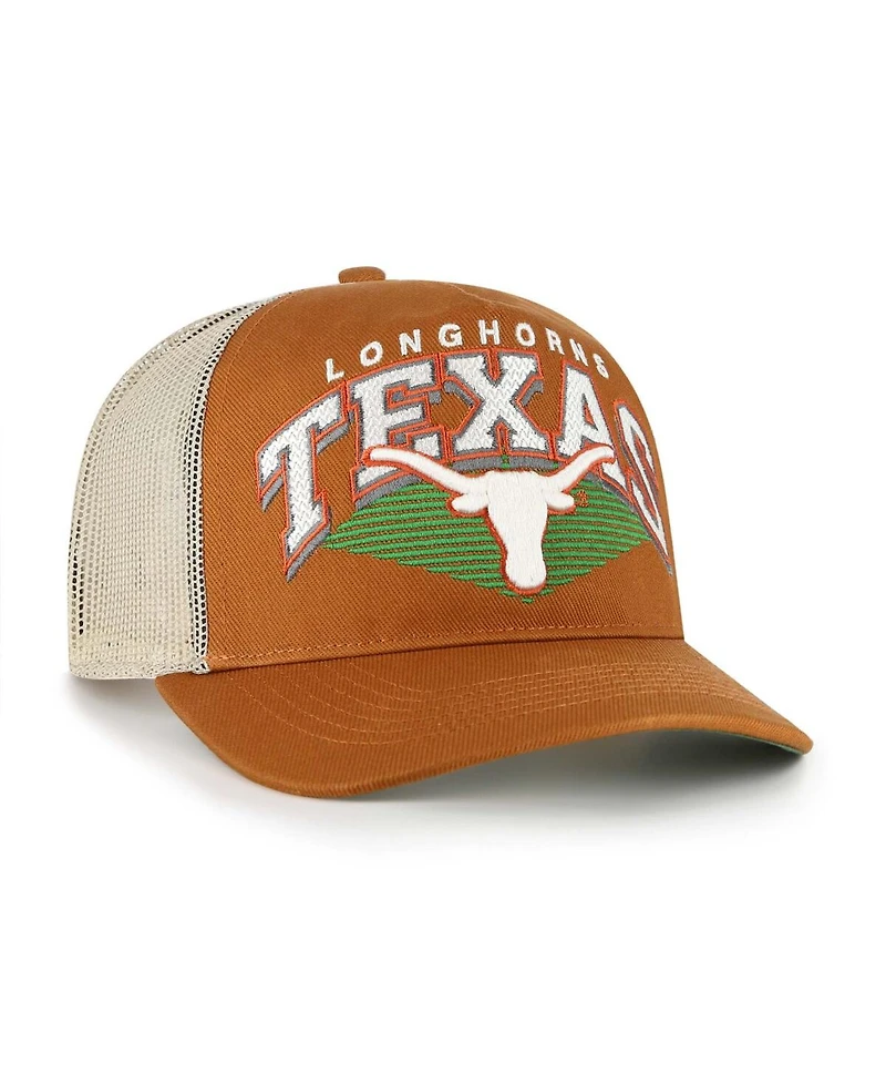 '47 Brand Men's Burnt Orange Texas Longhorns Pomona Mesh Hitch Adjustable Trucker Hat