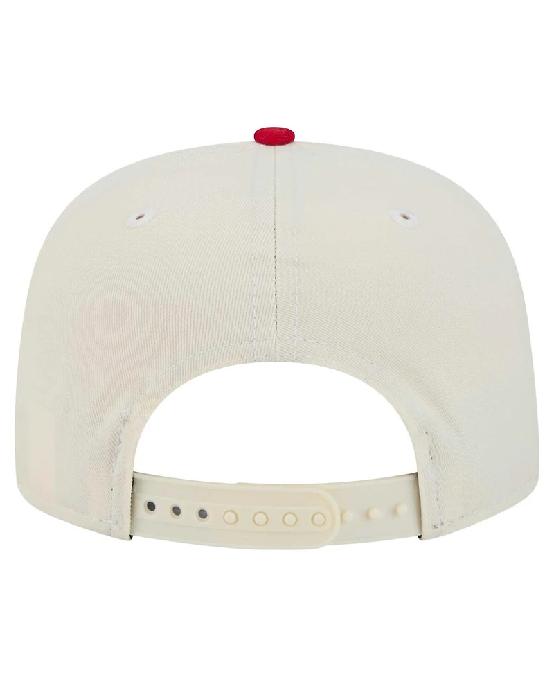 New Era Men's White/Red Friends 30th Anniversary Golfer Snapback Hat