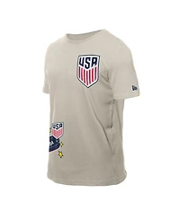 New Era Men's Light Beige Usmnt Logo Select T-Shirt