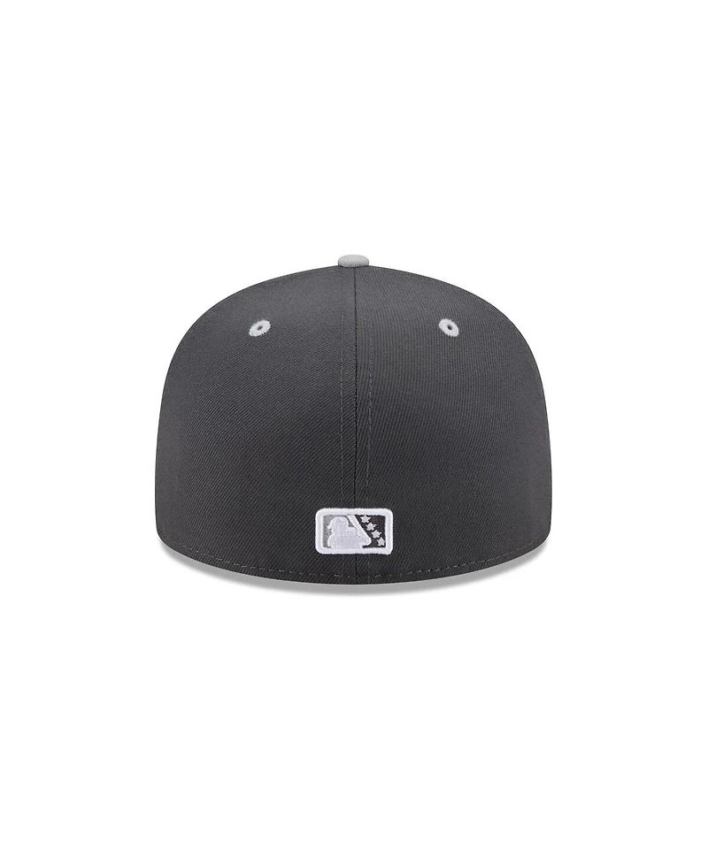 New Era Men's Charcoal Knoxville Smokies Theme Nights 59FIFTY Fitted Hat