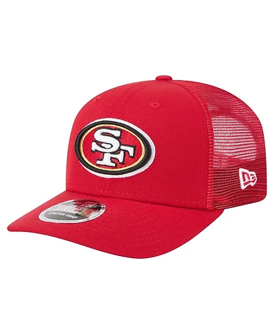New Era Men's Scarlet San Francisco 49ers Team Collection 9SEVENTY Stretch-Snap Adjustable Hat