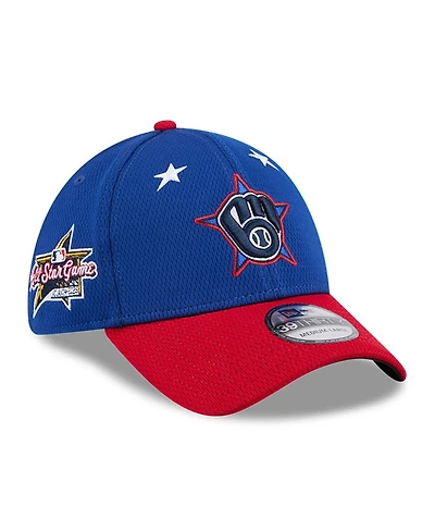 New Era Men's Blue/Red Milwaukee Brewers 2025 Mlb All-Star Game Workout 39THIRTY Flex Hat
