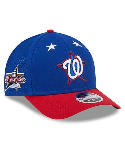 New Era Men's Blue/Red Washington Nationals 2025 Mlb All-Star Game Workout 9FORTY M-Crown Adjustable Hat