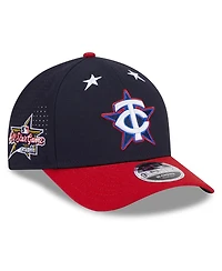 New Era Men's Navy/Red Minnesota Twins 2025 Mlb All-Star Game Workout 9FORTY M-Crown Adjustable Hat