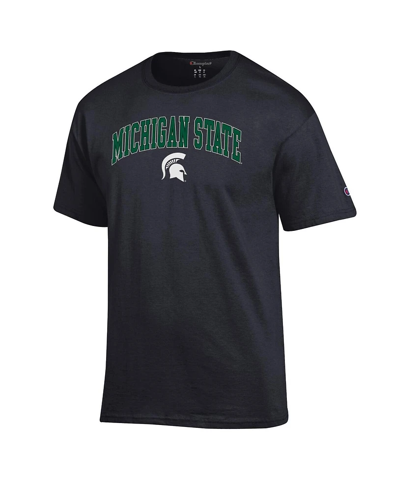 Champion Men's Black Michigan State Spartans Arched Logo T-Shirt