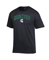 Champion Men's Black Michigan State Spartans Arched Logo T-Shirt