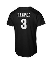 Nike Big Boys and Girls Bryce Harper Black Philadelphia Phillies Lights Out Replica Player Jersey