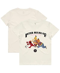 Peace Collective Big Boys and Girls Cream Inter Miami Cf Photorealistic T-Shirt