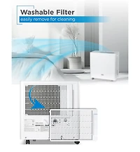 Black & Decker 4500 Sq. Ft. Dehumidifier with Built-In Drain Pump for Continuous Drainage, Energy Star, Digital, White