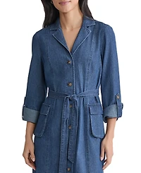 Jones New York Petite Denim Cargo Shirtdress