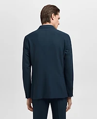Mango Men's Stretch-Fabric Super Slim-Fit Suit Jacket