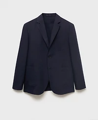 Mango Men's Slim-Fit Linen Suit Blazer
