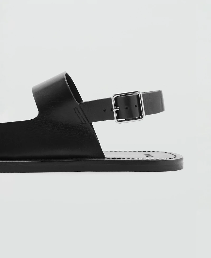Mango Men's Straps Leather Sandals