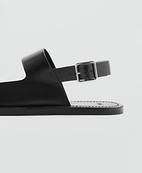 Mango Men's Straps Leather Sandals