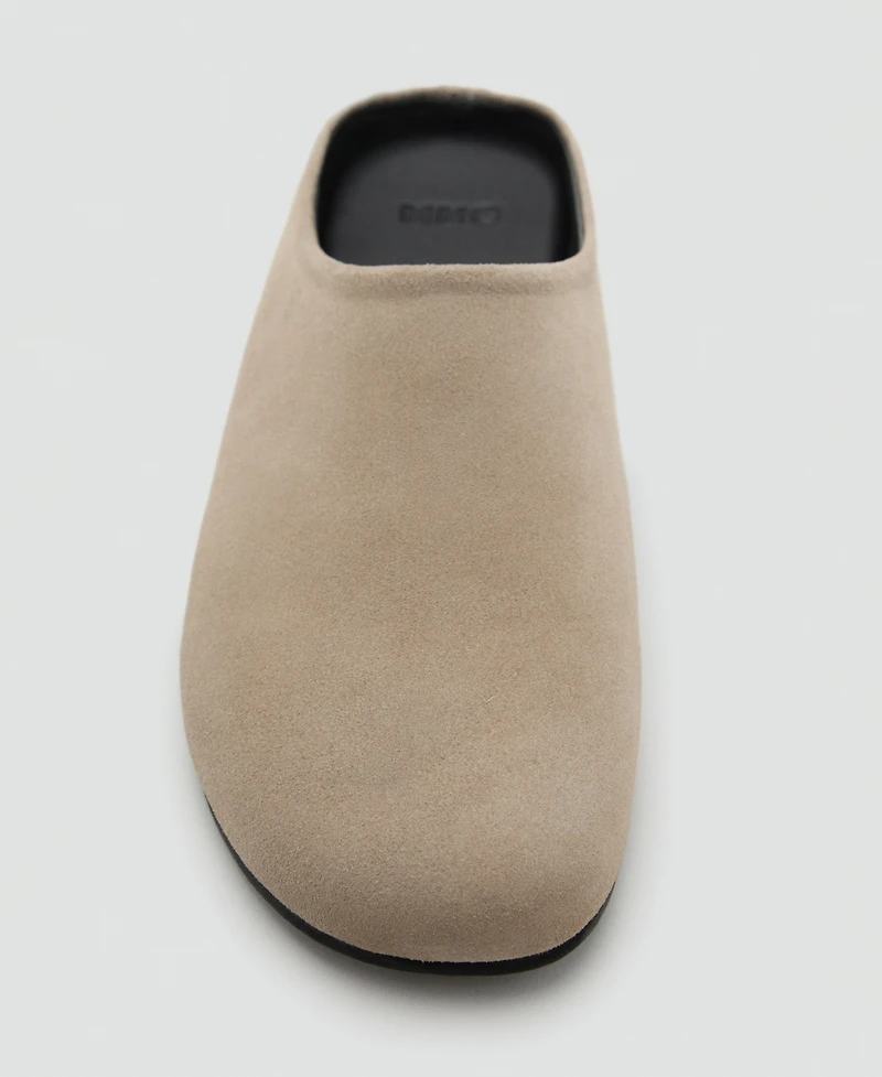 Mango Men's Suede Leather Clogs