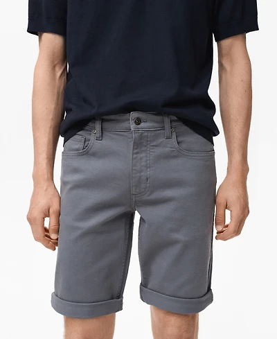 Mango Men's Slim-Fit Denim 11.5" Bermuda Shorts