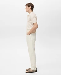 Mango Men's Fine-Knit Cotton Polo Shirt