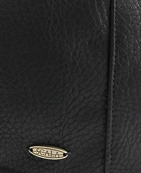 Scala Men's Ivy Faux-Leather Flat Cap
