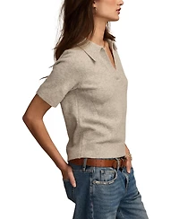 Lucky Brand Women's Cloud Soft Collared Sweater T-Shirt