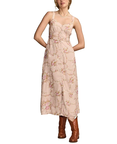 Lucky Brand Women's Sweetheart-Neck Sleeveless Midi Dress