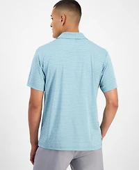 Pga Tour Men's Heathered Stripe Golf Polo Shirt
