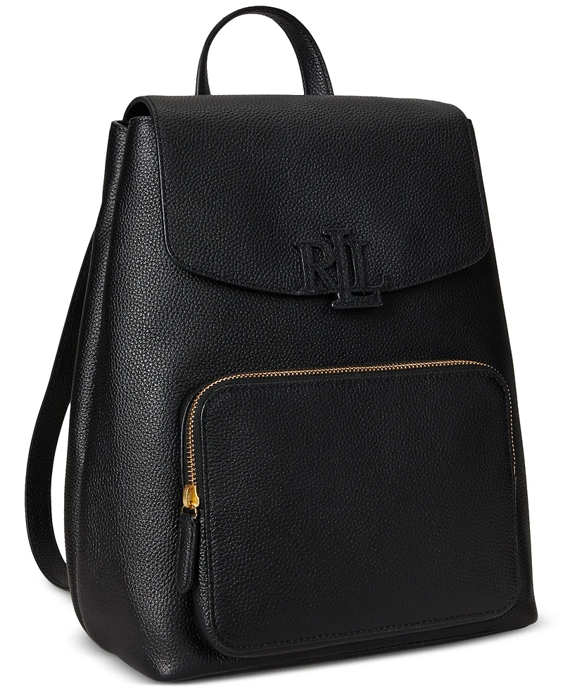 Lauren Ralph Pebbled Leather Small Cameryn Backpack