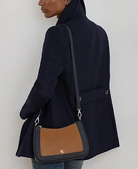 Lauren Ralph Lauren Two-Tone Leather Small Danni Bag