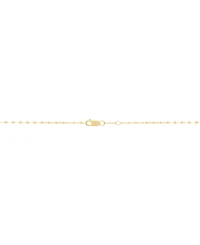 Polished Curved Tube Bar 18" Pendant Necklace in 10k Gold