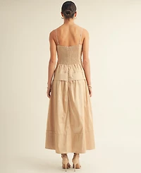 Arose Studio, Inc Women's Corset Chiffon Maxi Dress
