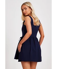 Quiz Women's Bengaline Double Layer Mini Dress