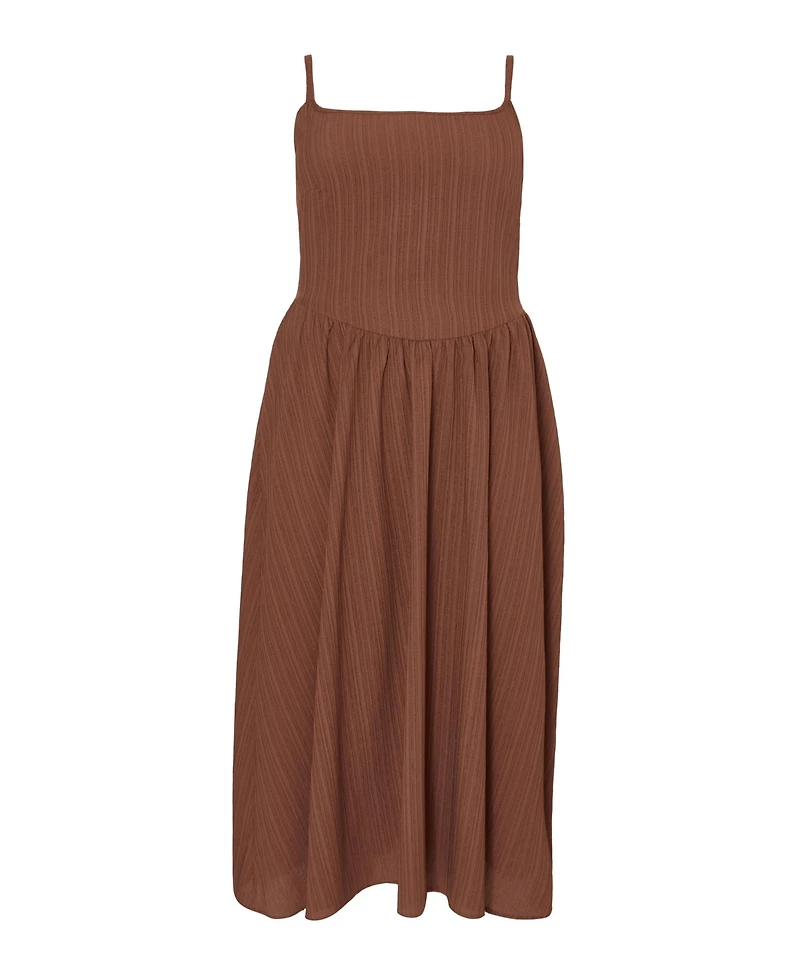 Quiz Women's Drop Waist Textured Dress