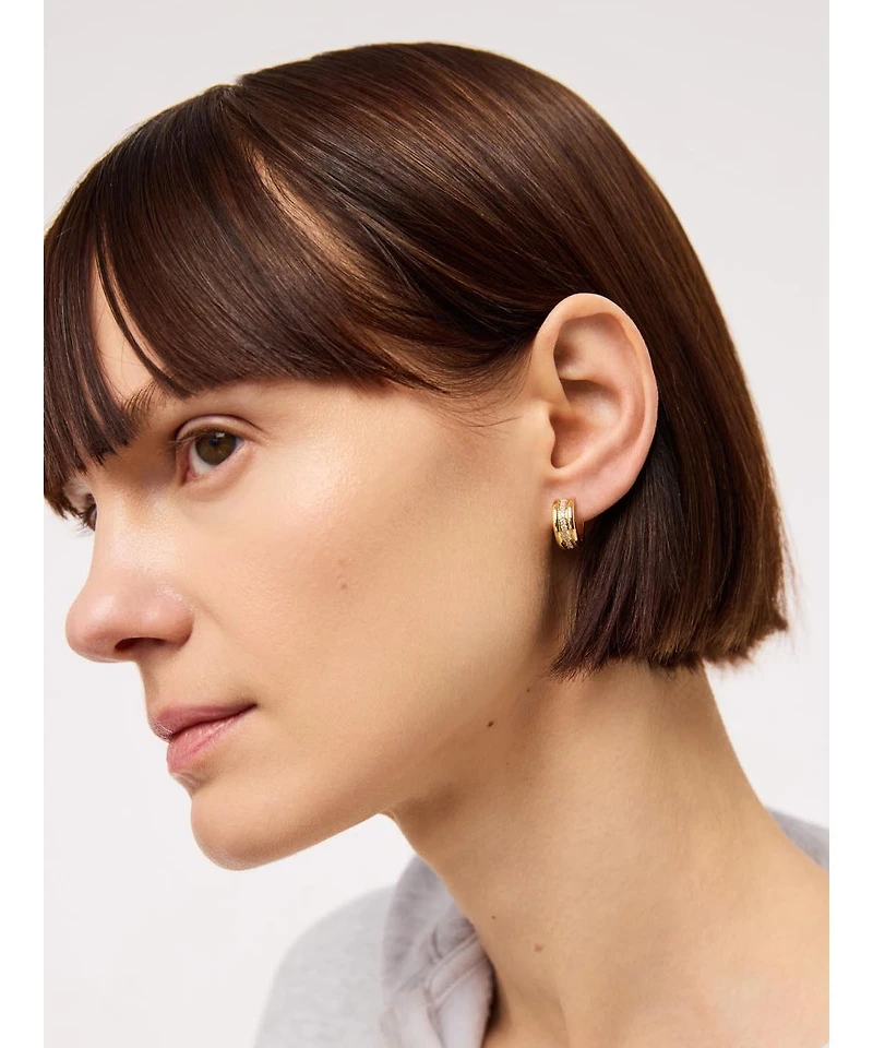 Ana Luisa Huggie Earrings - Asher Triple