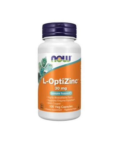 Now Foods L Optizinc 30 Mg 100 Veg Caps