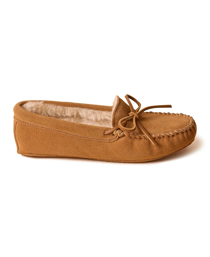 Minnetonka Women's Suede Pile Lined Softsole Slippers