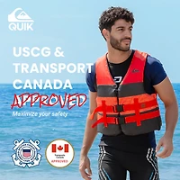 Quiksilver Uscg Approved Adult Life Vest