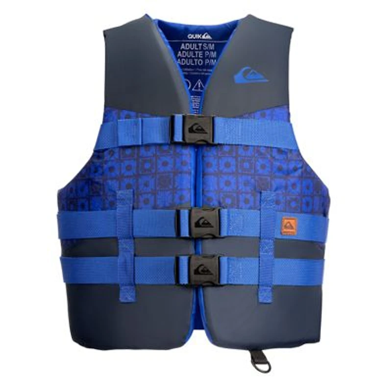 Quiksilver Uscg Approved Mens Life Vest Light Weight Epe Foam Drain Holes