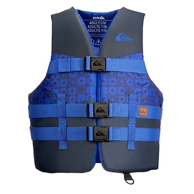 Quiksilver Uscg Approved Mens Life Vest Light Weight Epe Foam Drain Holes
