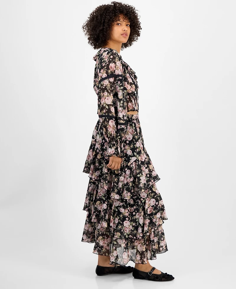 And Now This Women's Tiered Ruffle Midi Skirt, Macy's Exclusive