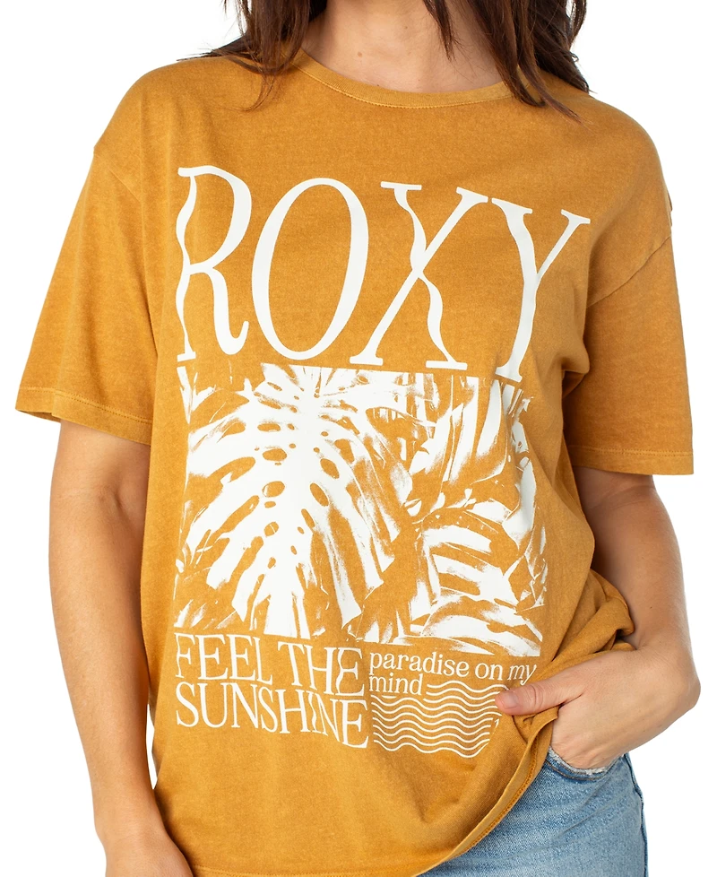 Roxy Juniors' Feel The Sunshine Graphic Cotton T-Shirt
