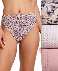 Jockey Elance French Cut 3 Pack Underwear 1485 1487, Extended Sizes