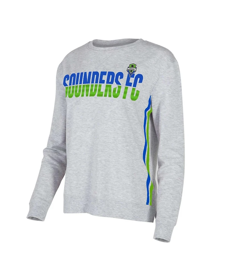 Concepts Sport Women's Gray Seattle Sounders Fc Cedar Tri-Blend Long Sleeve Top