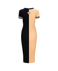 Staud Women's Gold/Black New Orleans Saints Colleen Dress
