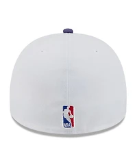 New Era Men's White/Purple Phoenix Suns 2025 Nba Draft A-Frame 59FIFTY Fitted Hat