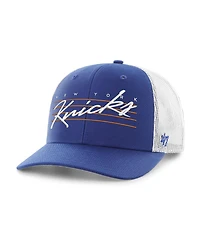 '47 Brand Men's Blue New York Knicks Downburst Trucker Adjustable Hat